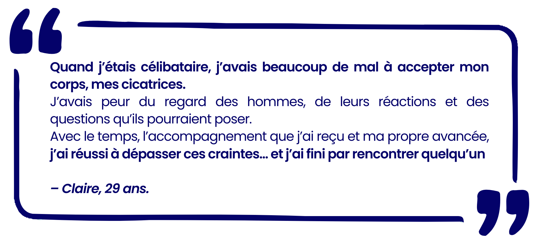 Témoignage patient cancer cicatrices